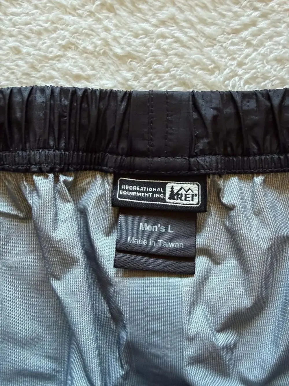 REI Co-op Pants Men’s Size Large Black Waterproof Rain Hiking Outdoor